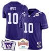 Austin Mack Jersey #10 Washington Huskies Alamo Bowl Patch Football Purple