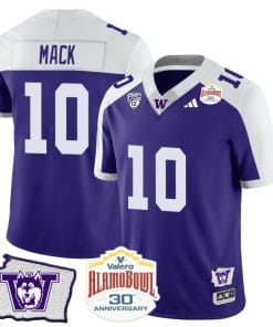 Austin MackJersey #10 Washington Huskies Alamo Bowl Patch Alternate Football Stitched