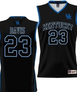 Anthony Davis Jersey #23 Kentucky Wildcats NIL College Basketball Lightweight Black