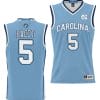 Armando Bacot Jersey #5 UNC Tar Heels NIL College Basketball Lightweight Blue 5 Armando Bacot Jersey #5 UNC Tar Heels NIL College Basketball Lightweight Blue