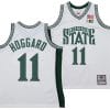 AJ Hoggard Jersey #11 Michigan State Spartans 125th Basketball Anniversary 1999 Throwback White 2 AJ Hoggard Jersey #11 Michigan State Spartans 125th Basketball Anniversary 1999 Throwback White