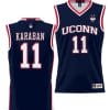 Alex Karaban Jersey #11 UConn Huskies NIL College Basketball Lightweight Navy