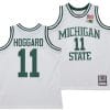 AJ Hoggard Jersey #11 Michigan State Spartans 125th Basketball Anniversary 1990 Throwback White 2 AJ Hoggard Jersey #11 Michigan State Spartans 125th Basketball Anniversary 1990 Throwback White