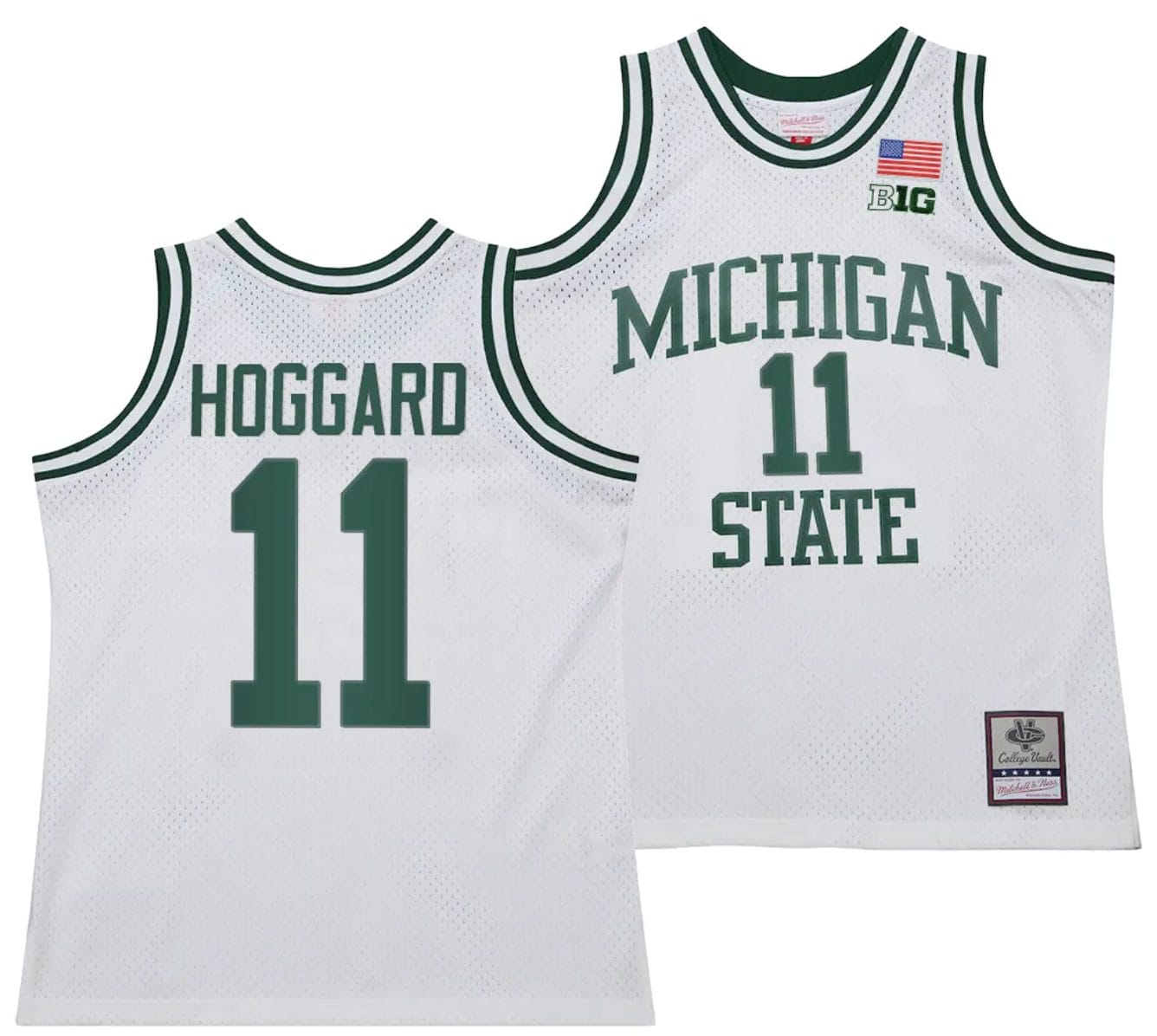 AJ Hoggard Jersey #11 Michigan State Spartans 125th Basketball Anniversary 1990 Throwback White 1 AJ Hoggard Jersey #11 Michigan State Spartans 125th Basketball Anniversary 1990 Throwback White