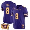Bralen Trice Jersey #8 Washington Huskies Washington Map Patch Football Purple Gold