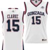 Brandon Clarke Jersey #15 Gonzaga Bulldogs NIL College Basketball Lightweight White 5 Brandon Clarke Jersey #15 Gonzaga Bulldogs NIL College Basketball Lightweight White