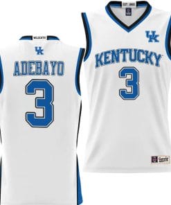 Bam Adebayo Jersey #3 Kentucky Wildcats NIL College Basketball Lightweight White