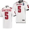 Brennan Armstrong Jersey #5 NC State Wolfpack 2023 Pop-Tarts Bowl Football White