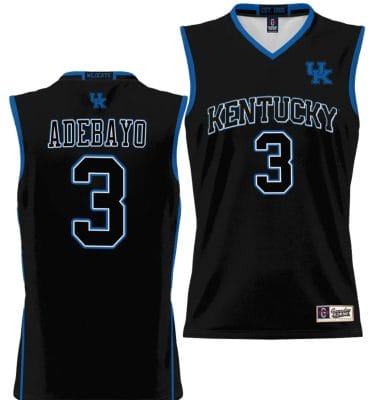 Bam Adebayo Jersey #3 Kentucky Wildcats NIL College Basketball Lightweight Black 6 Bam Adebayo Jersey #3 Kentucky Wildcats NIL College Basketball Lightweight Black