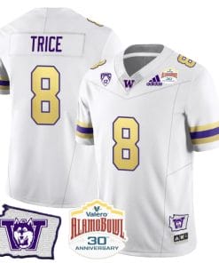 Bralen Trice Jersey #8 Washington Huskies Alamo Bowl Patch Football Husky Royalty