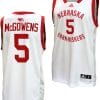 Bryce McGowens Jersey #5 Nebraska Cornhuskers Basketball Home Uniform 2023-24 White