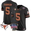 Bijan Robinson Jersey #5 Texas Longhorns Sugar Bowl Patch Vapor Football Black