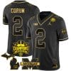 Blake Corum Jersey #9 Michigan Wolverines 2023 Big Ten Champions Patch Stitched Black Gold 4 Blake Corum Jersey #9 Michigan Wolverines 2023 Big Ten Champions Patch Stitched Black Gold