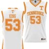 Bernard King Jersey #53 Tennessee Volunteers NIL College Basketball Lightweight White 5 Bernard King Jersey #53 Tennessee Volunteers NIL College Basketball Lightweight White