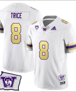 Bralen Trice Jersey #8 Washington Huskies Washington Map Patch Football Husky Royalty