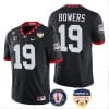 Brock Bowers Jersey #19 Georgia Bulldogs Orange Bowl Patch Football Stitched Black 4 Brock Bowers Jersey #19 Georgia Bulldogs Orange Bowl Patch Football Stitched Black