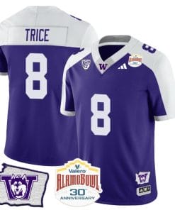Bralen Trice Jersey #8 Washington Huskies Alamo Bowl Patch Alternate Football Stitched