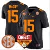 Bru McCoy Jersey #15 Tennessee Volunteers Football Cheez It Citrus Bowl Patch Black