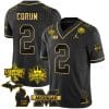 Blake Corum Jersey #2 Michigan Wolverines 2023 Big Ten Back to Back Champions Patch Stitched Black Gold 4 Blake Corum Jersey #2 Michigan Wolverines 2023 Big Ten Back to Back Champions Patch Stitched Black Gold