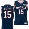 Brandon Clarke Jersey #15 Gonzaga Bulldogs NIL College Basketball Lightweight Black