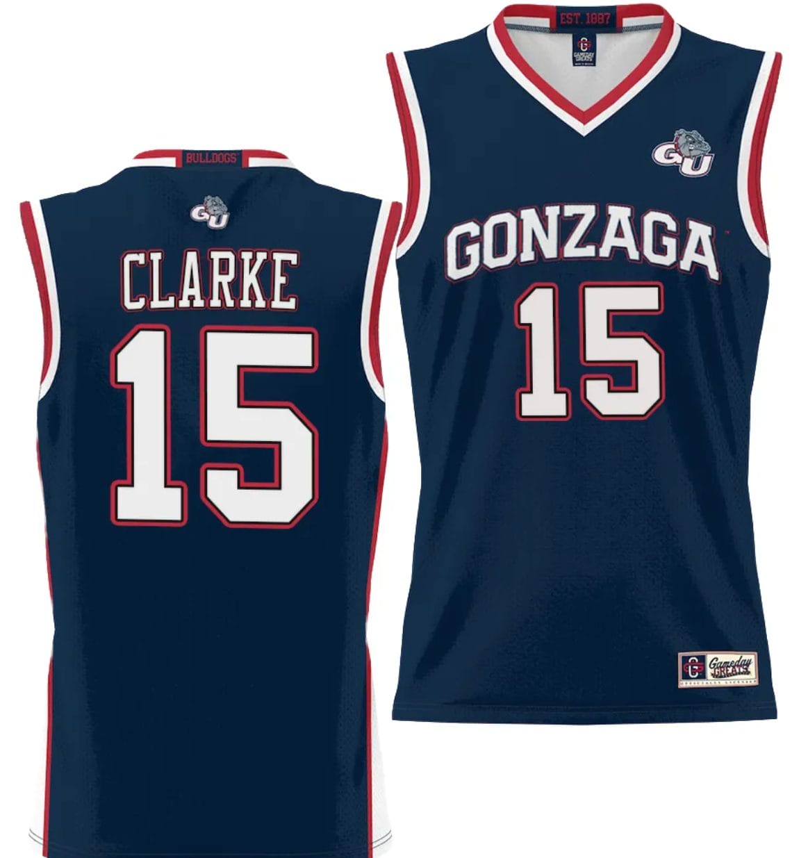 Brandon Clarke Jersey #15 Gonzaga Bulldogs NIL College Basketball Lightweight Black 1 Brandon Clarke Jersey #15 Gonzaga Bulldogs NIL College Basketball Lightweight Black
