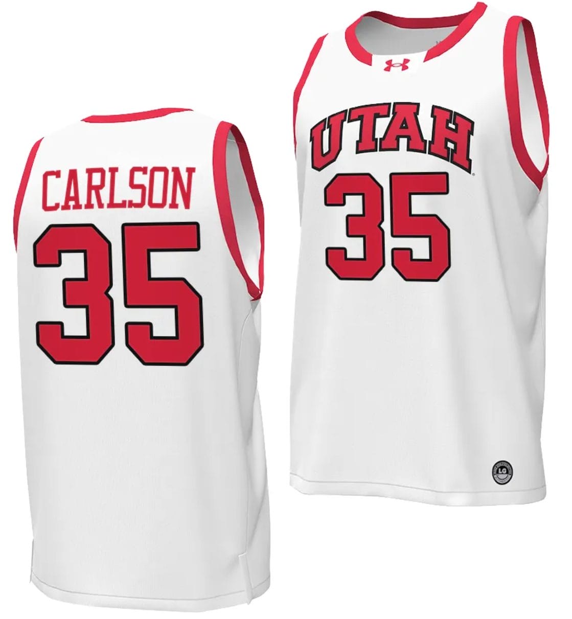 Branden Carlson Jersey #35 Utah Utes College Basketball 2023-24 Replica White 1 Branden Carlson Jersey #35 Utah Utes College Basketball 2023-24 Replica White