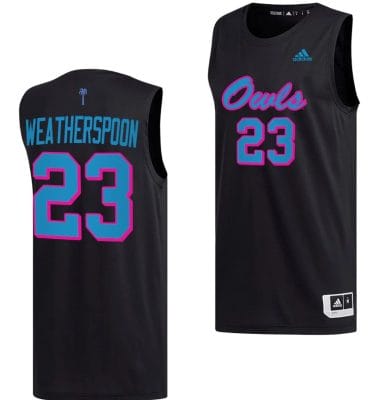 Brandon Weatherspoon Jersey #23 FAU Owls College Basketball Replica Black 6 Brandon Weatherspoon Jersey #23 FAU Owls College Basketball Replica Black