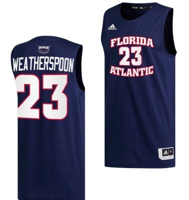 Brandon Weatherspoon Jersey #23 FAU Owls College Basketball Replica Navy 6 Brandon Weatherspoon Jersey #23 FAU Owls College Basketball Replica Navy