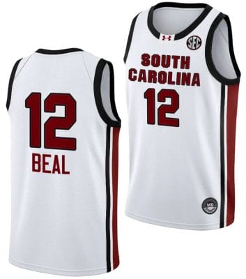 Brea Beal Jersey #12 South Carolina Gamecocks College Basketball 2023-24 White