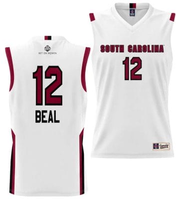 Brea Beal Jersey #12 South Carolina Gamecocks College Basketball Alumni White
