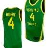 Brennan Rigsby Jersey #4 Oregon Ducks Replica College Basketball uniform Green