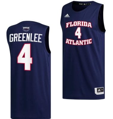 Bryan Greenlee Jersey #4 FAU Owls College Basketball Replica Navy 6 Bryan Greenlee Jersey #4 FAU Owls College Basketball Replica Navy