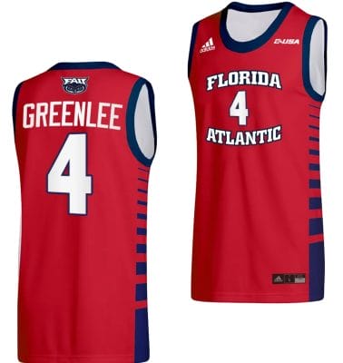 Bryan Greenlee Jersey #4 FAU Owls College Basketball Replica Red 6 Bryan Greenlee Jersey #4 FAU Owls College Basketball Replica Red