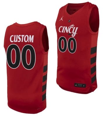 Custom Cincinnati Bearcats Jersey Name and Number College Basketball Replica 2023-24 Red 8 Custom Cincinnati Bearcats Jersey Name and Number College Basketball Replica 2023-24 Red