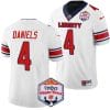 CJ Daniels Jersey #4 Liberty Flames Fiesta Bowl Patch 2024 Football White