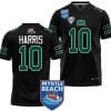 CJ Harris Jersey #10 Ohio Bobcats 2023 Myrtle Beach Bowl Patch College Football Black