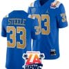 Carson Steele Jersey #33 UCLA Bruins 2023 LA Bowl College Football Blue 4 Carson Steele Jersey #33 UCLA Bruins 2023 LA Bowl College Football Blue