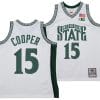 Carson Cooper Jersey #15 Michigan State Spartans 125th Basketball Anniversary 1999 Throwback White 2 Carson Cooper Jersey #15 Michigan State Spartans 125th Basketball Anniversary 1999 Throwback White