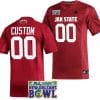 Custom Jacksonville State Gamecocks Jersey Name and Number 2023 New Orleans Bowl Patch Football Red