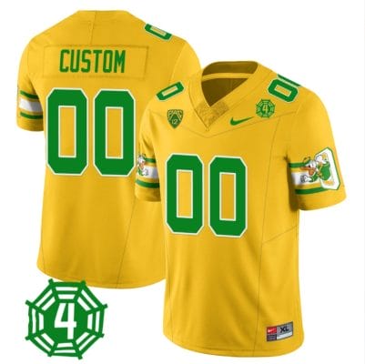 Custom Oregon Ducks Jersey Name and Number Honor Spencer Webb Patch Football Yellow 8 Custom Oregon Ducks Jersey Name and Number Honor Spencer Webb Patch Football Yellow