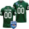 Custom Ohio Bobcats Jersey Name and Number 2023 Myrtle Beach Bowl Patch Football Green