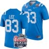 Cayden Lee Jersey #83 Ole Miss Rebels Peach Bowl Patch 2024 College Football Blue