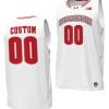 Custom Wisconsin Badgers Jersey Name and Number By the Players College Basketball 2023-24 White