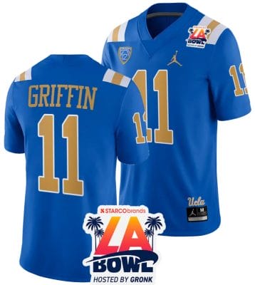Chase Griffin Jersey #11 UCLA Bruins 2023 LA Bowl College Football Blue 8 Chase Griffin Jersey #11 UCLA Bruins 2023 LA Bowl College Football Blue