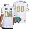 Custom Georgia Tech Yellow Jackets Jersey Name and Number 2023 Gasparilla Bowl Patch Football White 5 Custom Georgia Tech Yellow Jackets Jersey Name and Number 2023 Gasparilla Bowl Patch Football White