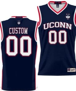Custom UConn Huskies Jersey Name and Number NIL College Basketball Lightweight Navy