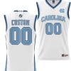 Custom North Carolina Tar Heels Jersey Name and Number NIL College Basketball Lightweight White