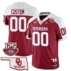 Custom Oklahoma Sooners Jersey Name and Number 125th Season Patch Football Alternate Red 5 Custom Oklahoma Sooners Jersey Name and Number 125th Season Patch Football Alternate Red
