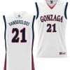 Courtney Vandersloot Jersey #21 Gonzaga Bulldogs NIL College Basketball Lightweight White