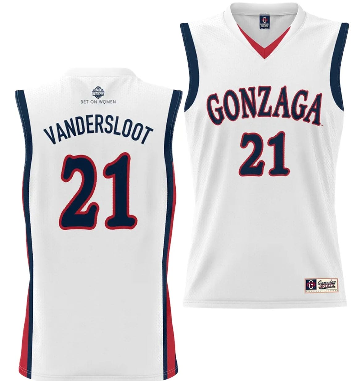 Courtney Vandersloot Jersey #21 Gonzaga Bulldogs NIL College Basketball Lightweight White 1 Courtney Vandersloot Jersey #21 Gonzaga Bulldogs NIL College Basketball Lightweight White